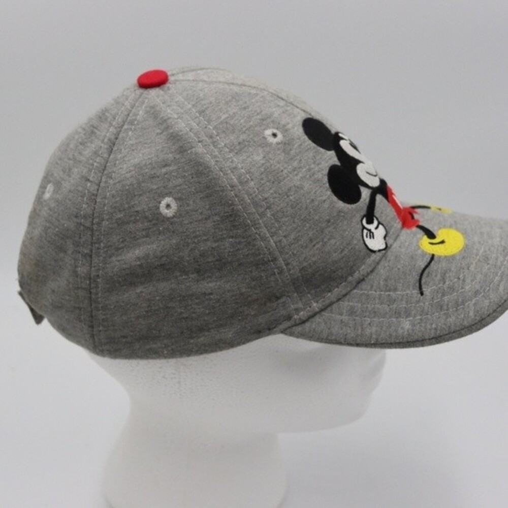 Disney Mickey Mouse Gray Adjustable Baseball Hat … - image 4
